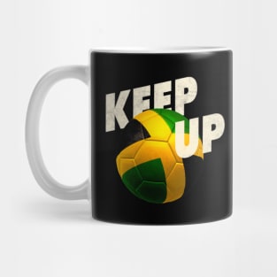 Football in colors from the jamaican flag Mug